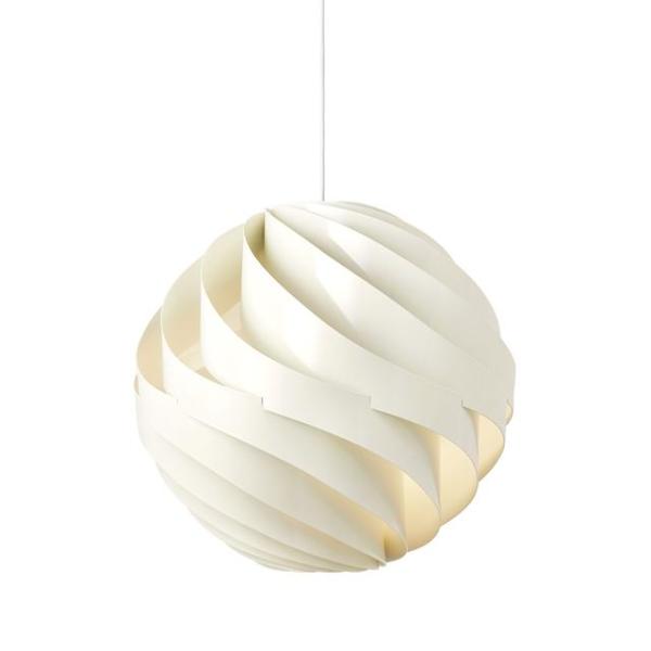 Gubi Turbo Pendel Blank Alabaster Hvid Stor