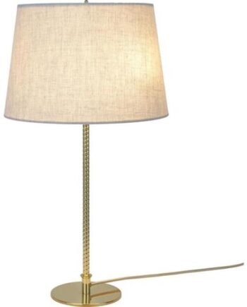 Gubi Tynell Collection 9205 Bordlampe Messing Canvas