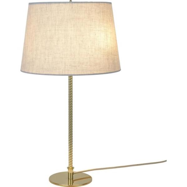 Gubi Tynell Collection 9205 Bordlampe Messing Canvas