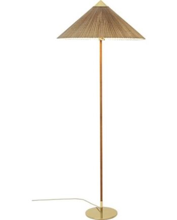 Gubi Tynell Collection 9602 Gulvlampe Messing Bambus