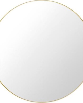 Gubi Wall Mirror Rundt ø110 Cm Poleret Messing