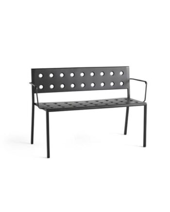 Hay Balcony Dining Bænk Med Armlæn Antracit