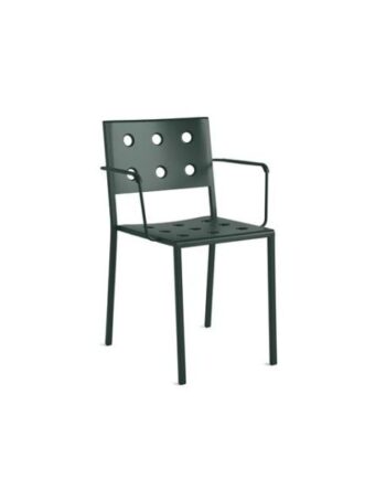 Hay Balcony Dining Stol Med Armlæn Dark Forest