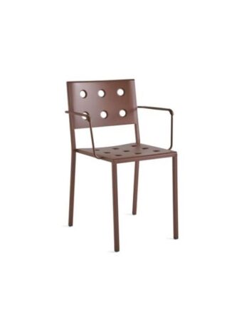 Hay Balcony Dining Stol Med Armlæn Iron Red