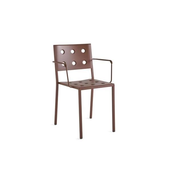 Hay Balcony Dining Stol Med Armlæn Iron Red