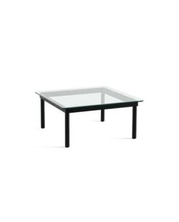 Hay Kofi Sofabord 36x80x80 Sort Eg Klar Glas