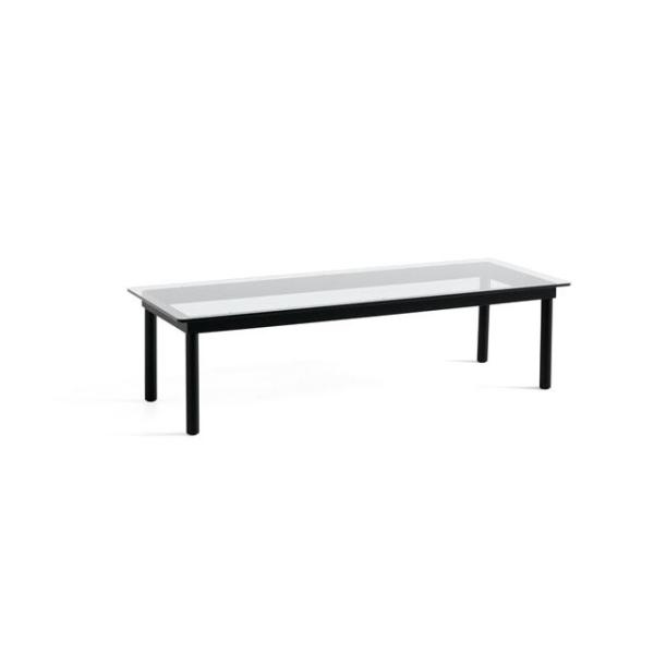 Hay Kofi Sofabord 36x50x140 Sort Eg Klar Glas