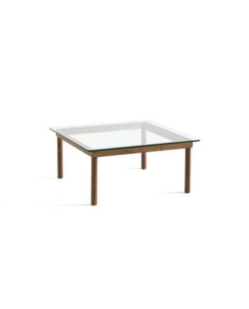 Hay Kofi Sofabord 36x80x80 Valnød Klar Glas