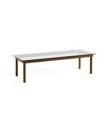 Hay Kofi Sofabord 36x50x140 Valnød Klar Glas