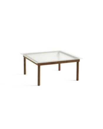 Hay Kofi Sofabord 36x80x80 Valnød Klar Rillet Glas