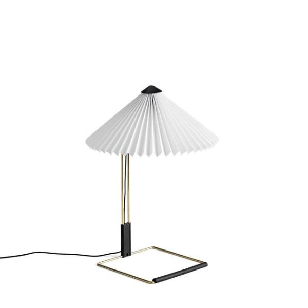 Hay Matin Bordlampe Krom White 300
