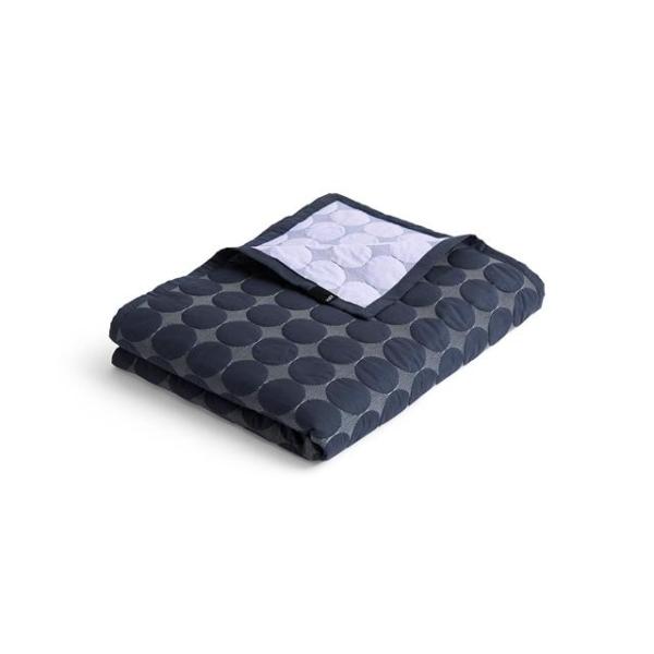 Hay Mega Dot Organic Sengetæppe 195x245 Midnight Blue