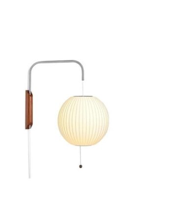 Hay Nelson Ball Væglampe Lille Off-white Med Ledning