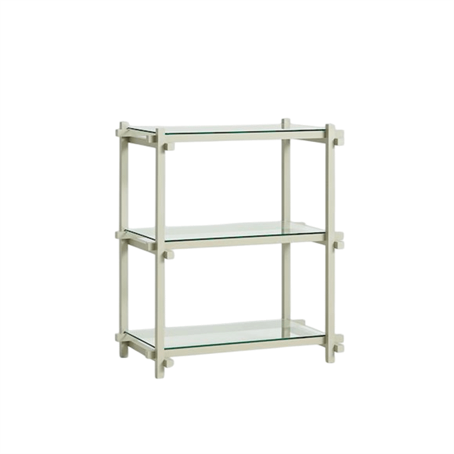Hay Woody Shelving Reol Lille Smokey Grey Glas