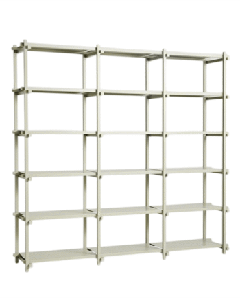 Hay Woody Shelving     Reol Stor Smokey Grey Stål