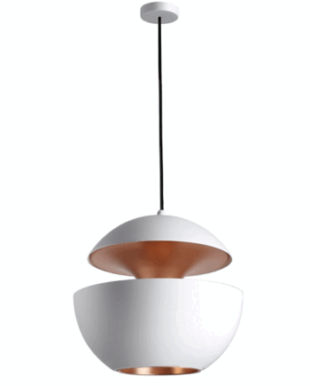 Here Comes The Sun Pendel Hvid Kobber 45 Cm