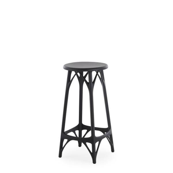 Kartell Light Skammel H65 Sort