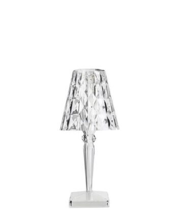 Kartell Big Battery Transportabel Lampe Krystal