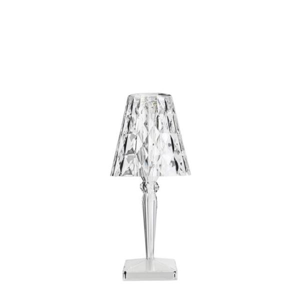 Kartell Big Battery Transportabel Lampe Krystal