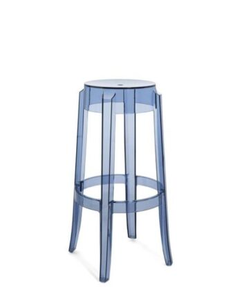 Kartell Charles Ghost Barstol H75 Blå