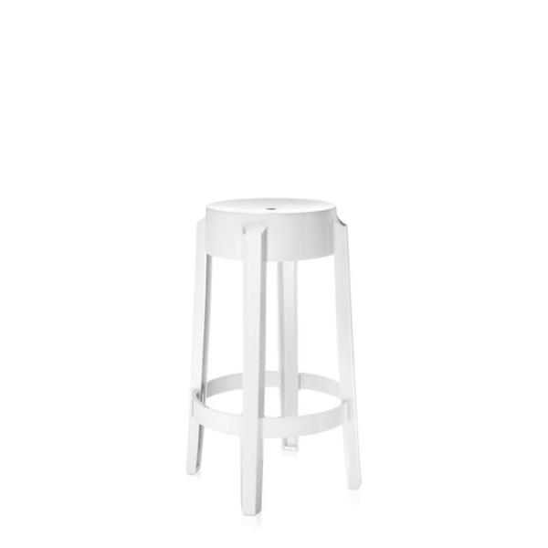 Kartell Charles Ghost Barstol H65 Blank Hvid