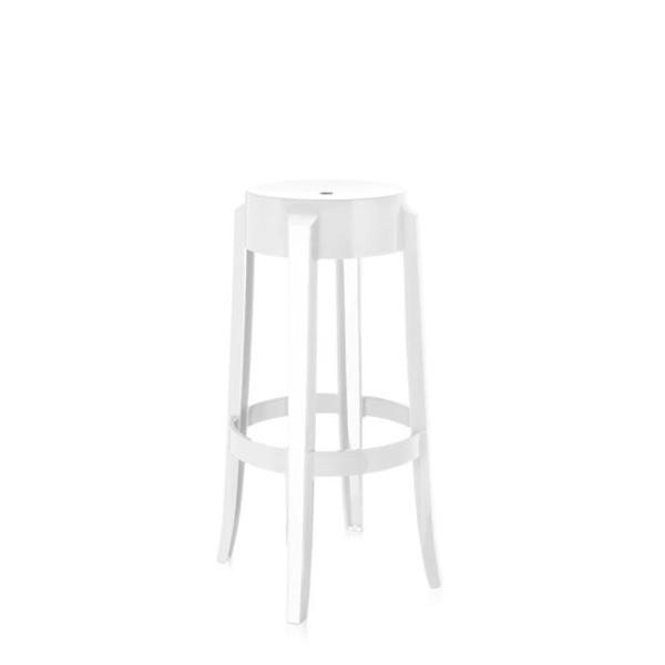 Kartell Charles Ghost Barstol H75 Blank Hvid