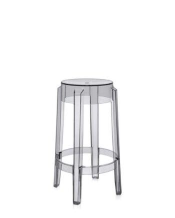 Kartell Charles Ghost Barstol H65 Grå