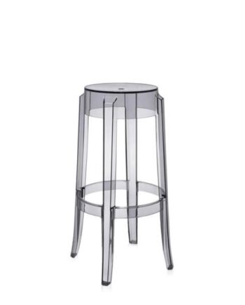 Kartell Charles Ghost Barstol H75 Grå