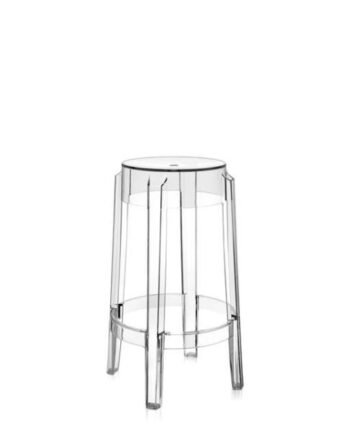 Kartell Charles Ghost Barstol H65 Krystal