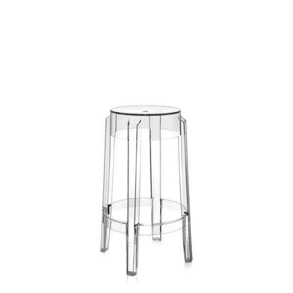 Kartell Charles Ghost Barstol H65 Krystal