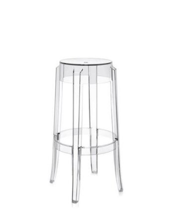 Kartell Charles Ghost Barstol H75 Krystal