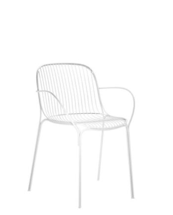 Kartell Hiray Spisebordsstol Med Armlæn Hvid
