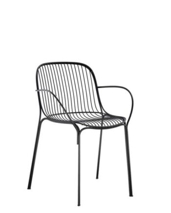 Kartell Hiray Spisebordsstol Med Armlæn Sort