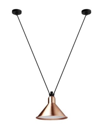 Lampe Gras N323   Conic Pendel Kobber Hvid