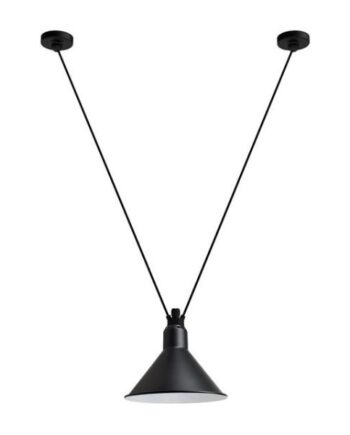 Lampe Gras N323   Conic Pendel Sort