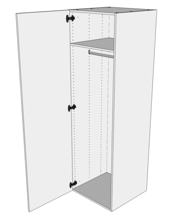 Multi-living Bøjle Højskab   Wien  : 195   Cm  : 60   Cm Inklusiv   Hylde Samt   Oval Bøjlestang Bredde: 40 Cm