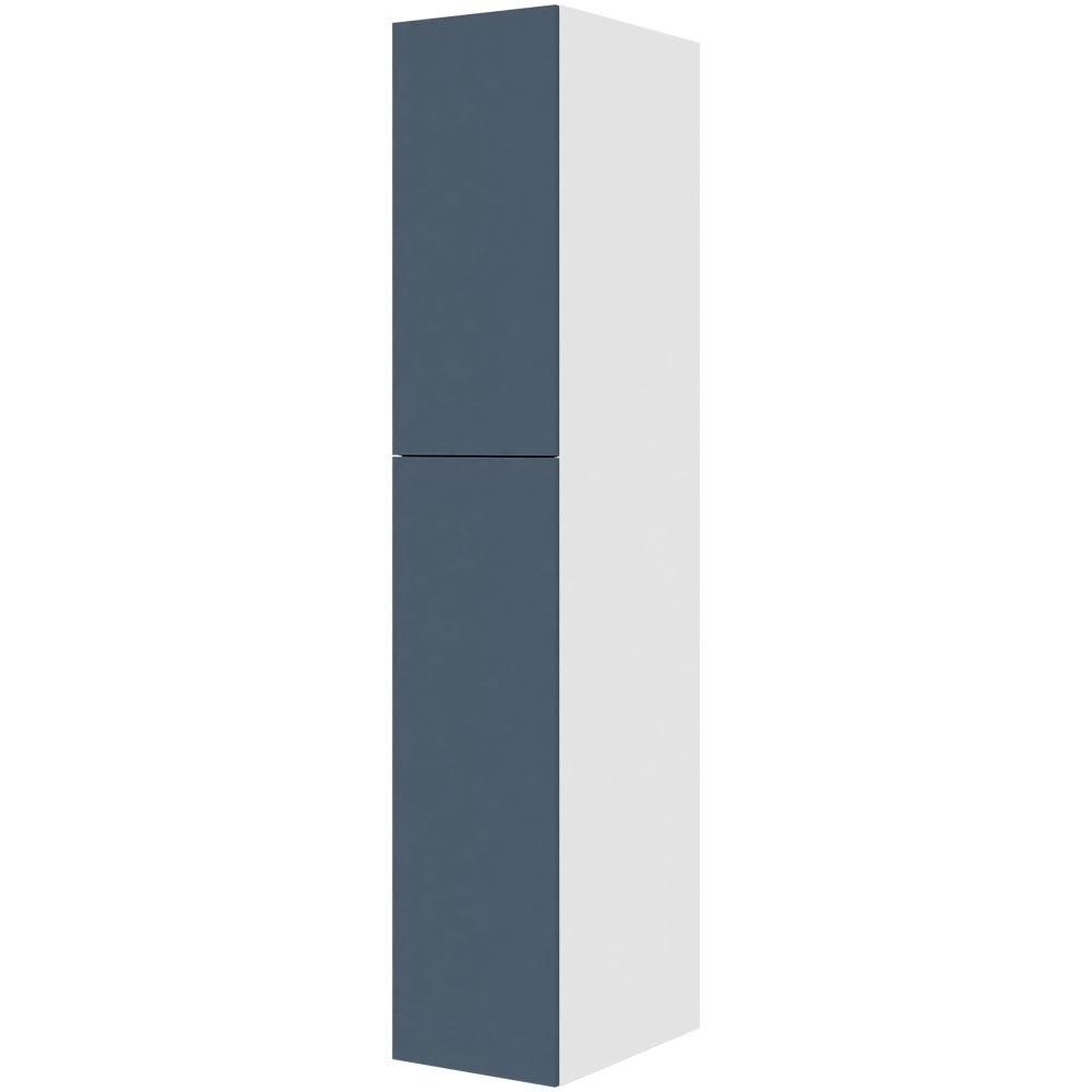 Multi-living Ekstra Højt Bøjleskab Cibo Blue : 214 Cm : 60 Cm -delt Låge Inklusiv Hylde Samt Oval Bøjlestang Bredde: 40 Cm