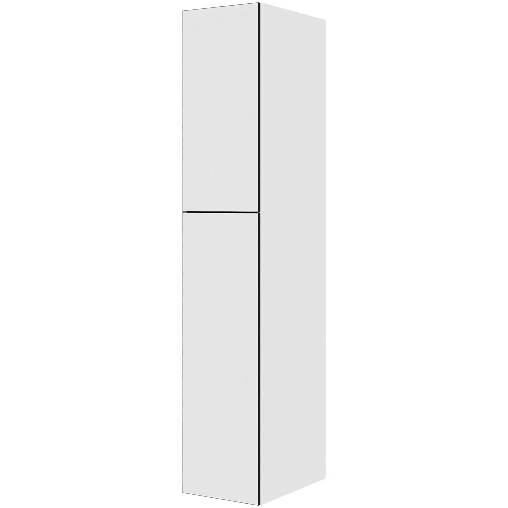 Multi-living Ekstra Højt Bøjleskab White Black Line : 214 Cm : 60 Cm -delt Låge Inklusiv Hylde Samt Oval Bøjlestang Bredde: 40 Cm