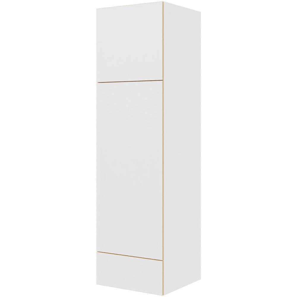 Multi-living Køkken Ekstra Højt Indbygningsskab Til Ovn White Oak Line : 214 Cm : 60 Cm Låger Skuffe Fuldudtræk Softluk Bredde: 60 Cm
