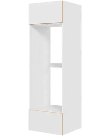 Multi-living Køkken Indbygningsskab   White Oak Line Til Køl  : 195   Cm  : 60   Cm Toplåge   Skuffe Med Fuldudtræk Softluk Bredde: 60 Cm