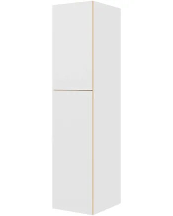 Multi-living Køkken Ekstra Højt Kosteskab    White Oak Line  : 214   Cm  : 60   Cm Inklusiv   Hylde    Trådreol    Slangeholder Bredde: 50 Cm