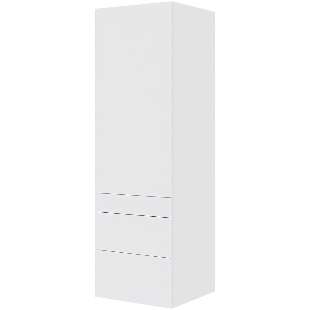 Multi-living Køkken Garderobeskab Hvid Front : 195 Cm : 60 Cm Låge Og Skuffer Fuldudtræk Softclose Bredde: 60 Cm