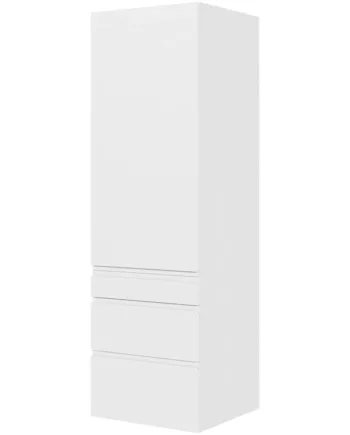 Multi-living Køkken Garderobeskab   Hvid Grebsfri  : 195   Cm  : 60   Cm   Låge Og   Skuffer Fuldudtræk Softclose Bredde: 60 Cm