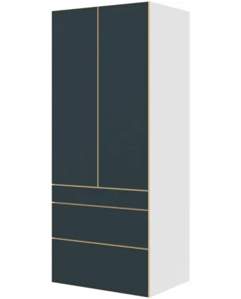 Multi-living Køkken Garderobeskab   Køln  : 195   Cm  : 60   Cm   Låger Og   Skuffer Fuldudtræk Softclose Bredde: 80 Cm