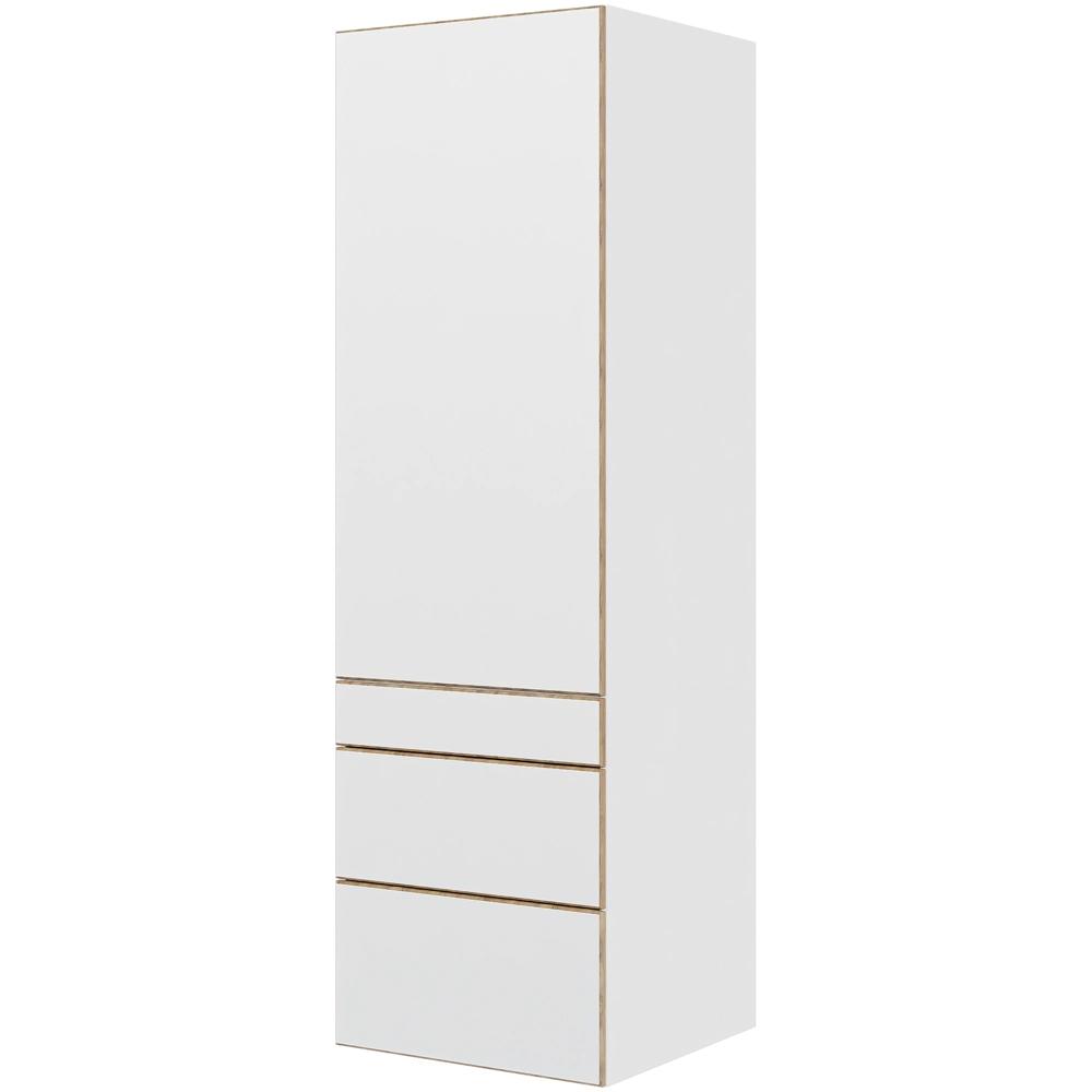 Multi-living Køkken Garderobeskab London : 195 Cm : 60 Cm Låge Og Skuffer Fuldudtræk Softclose Bredde: 60 Cm