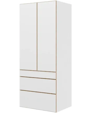 Multi-living Køkken Garderobeskab   London  : 195   Cm  : 60   Cm   Låger Og   Skuffer Fuldudtræk Softclose Bredde: 80 Cm