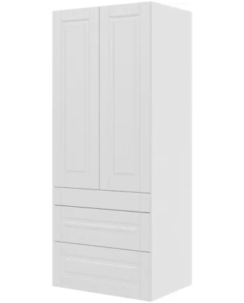 Multi-living Køkken Garderobeskab   Romantik  : 195   Cm  : 60   Cm   Låger Og   Skuffer Fuldudtræk Softclose Bredde: 80 Cm