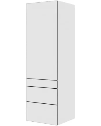 Multi-living Køkken Garderobeskab   White Black Line  : 195   Cm  : 60   Cm   Låge Og   Skuffer Fuldudtræk Softclose Bredde: 60 Cm