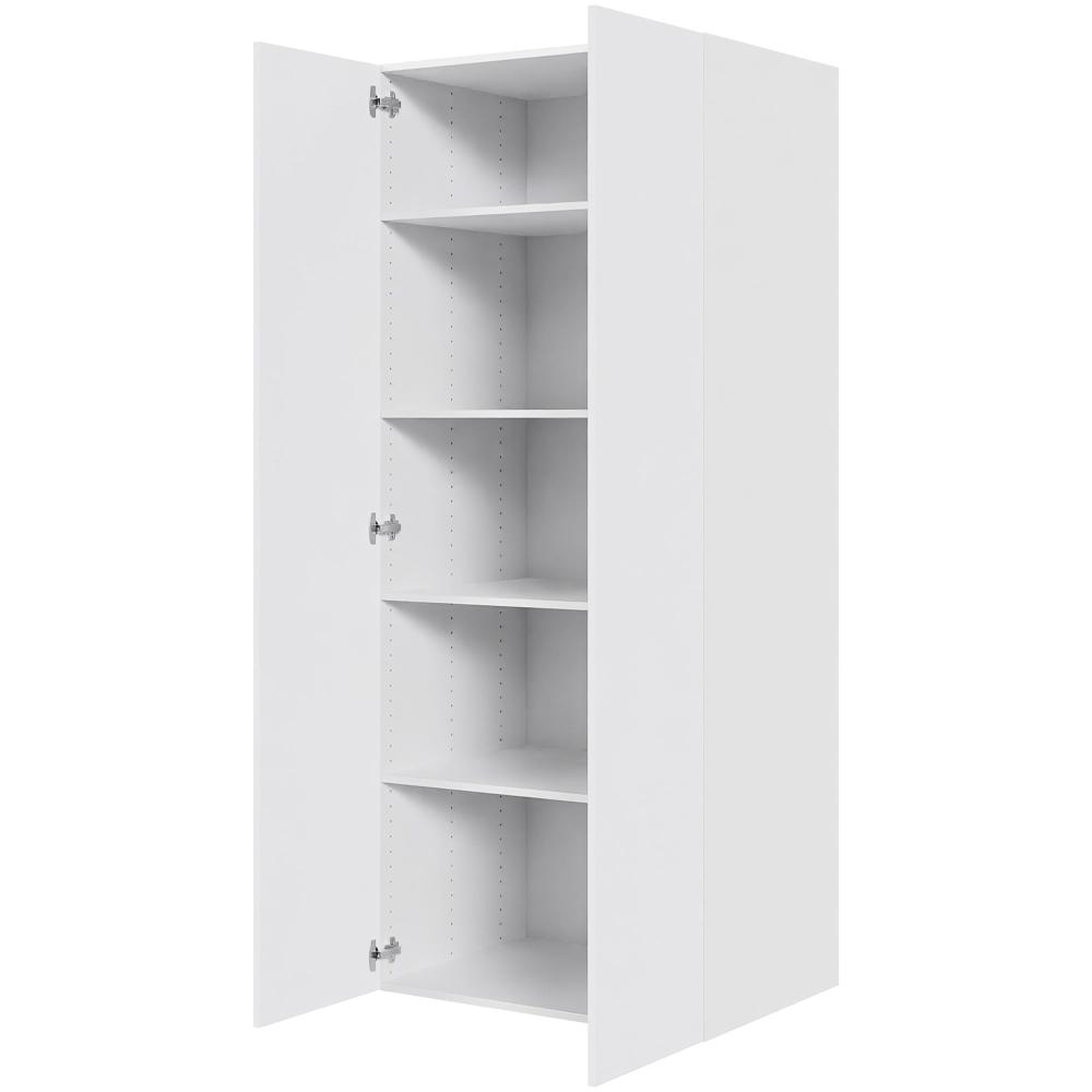 Multi-living Køkken Hyldeskab Hvid Front : 195 Cm : 60 Cm Låger Inklusiv Hylder Bredde: 80 Cm