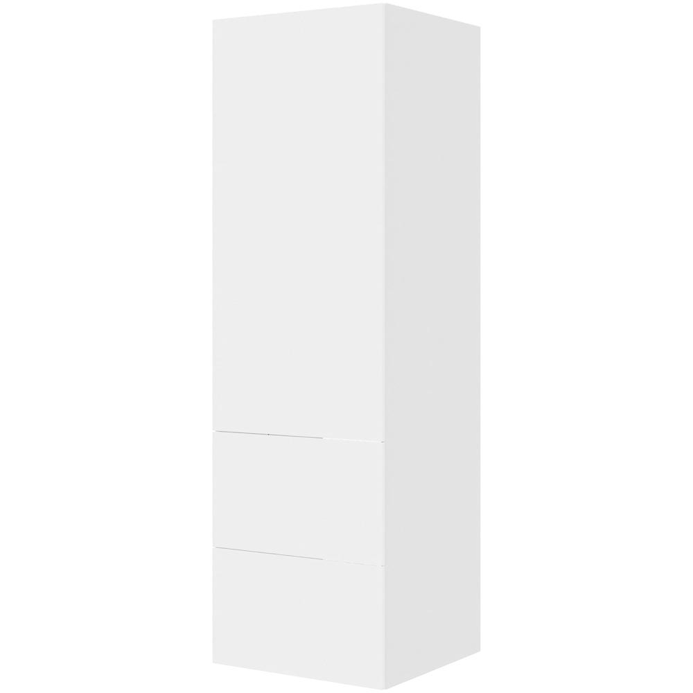 Multi-living Køkken Indbygningsskab Cibo Bianco Til Køl : 195 Cm : 60 Cm -delt Låge Med Skuffe Look Bredde: 60 Cm
